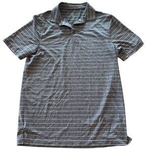 Men’s C9 By Champion Gray Purple Striped Short Sleeve Golf Polo M
